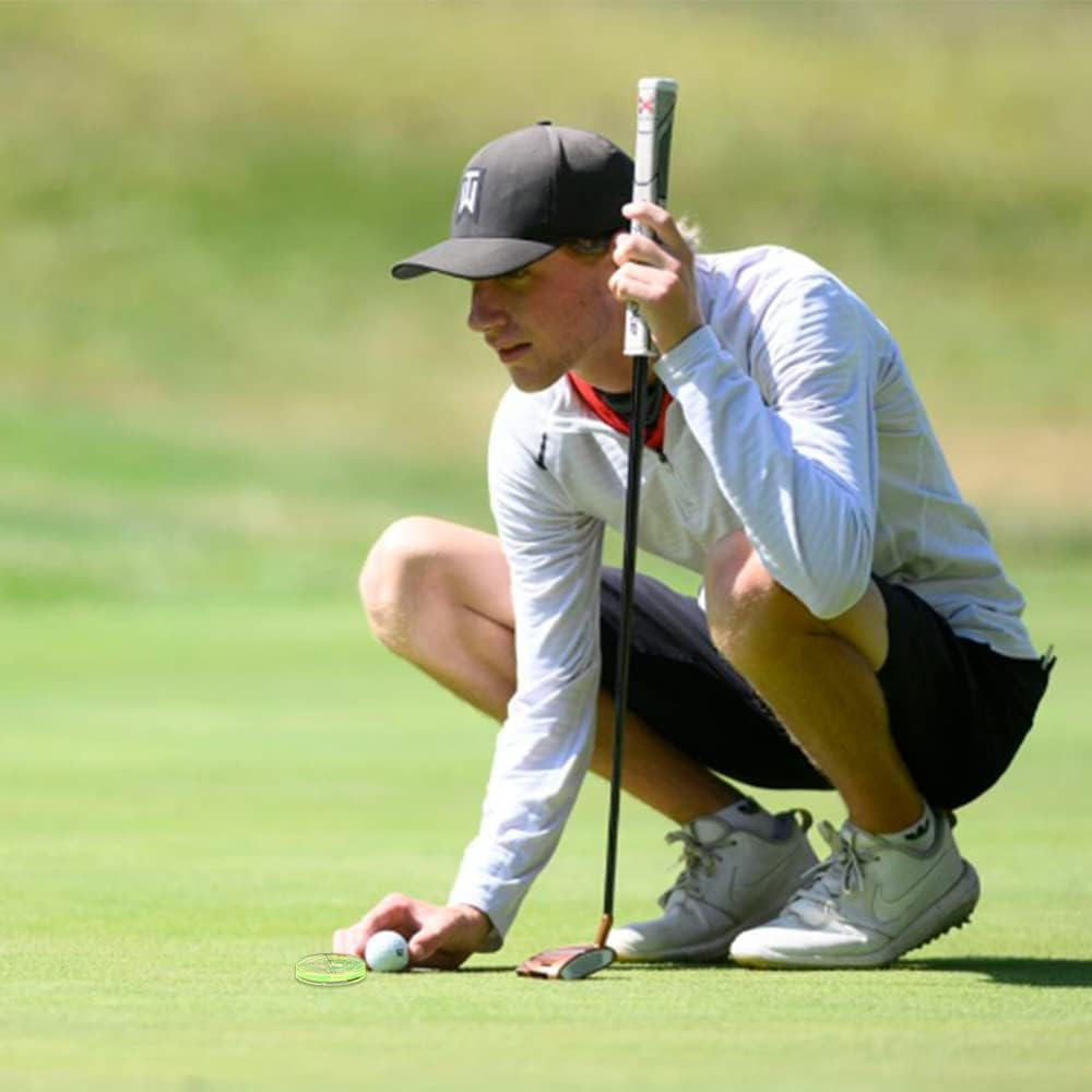 Golf Green Reader Pro Putt Golf Ball Marker round Bubble Level High Precision Golf Putting Aid Putting Green image number 2