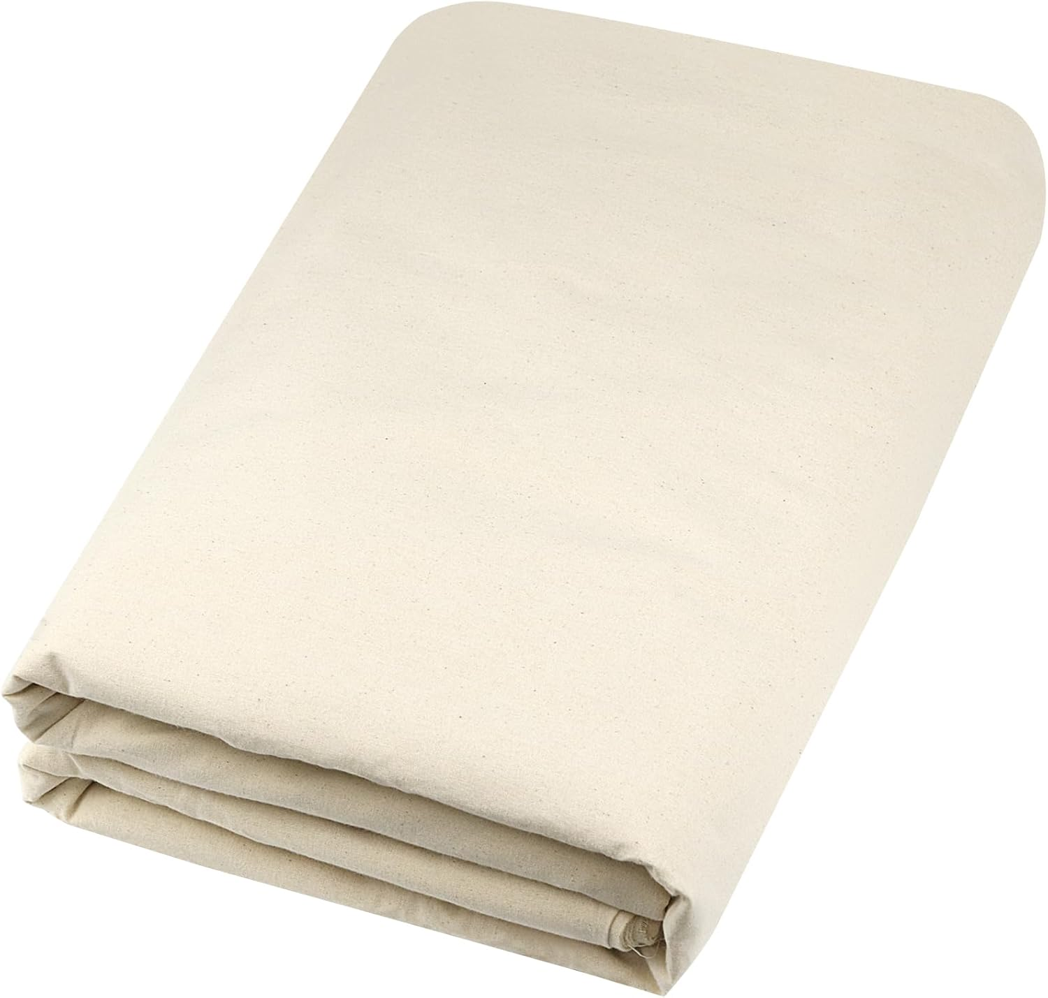 HOTGODEN Medium Weight 100% Cotton Muslin Fabric: 63 Inch X 2,5,10 Yards Unbleached Muslin Linen Fabric Material for Sewing Material Apparel Cloth
