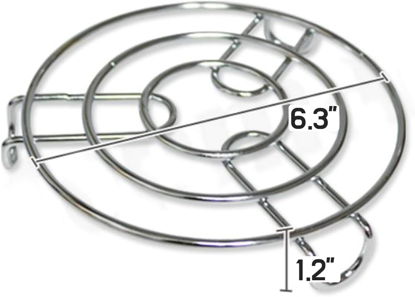 Stainless Steel Trivet, Home Kitchen Hot Plate Holder Trivets, Heat Resistant round Pads Holders for Hot Dishes and Table, Teapot - Kitchen Potholders for Jar Opener, Spoon Holder, Oven Mitts (1) image number 2