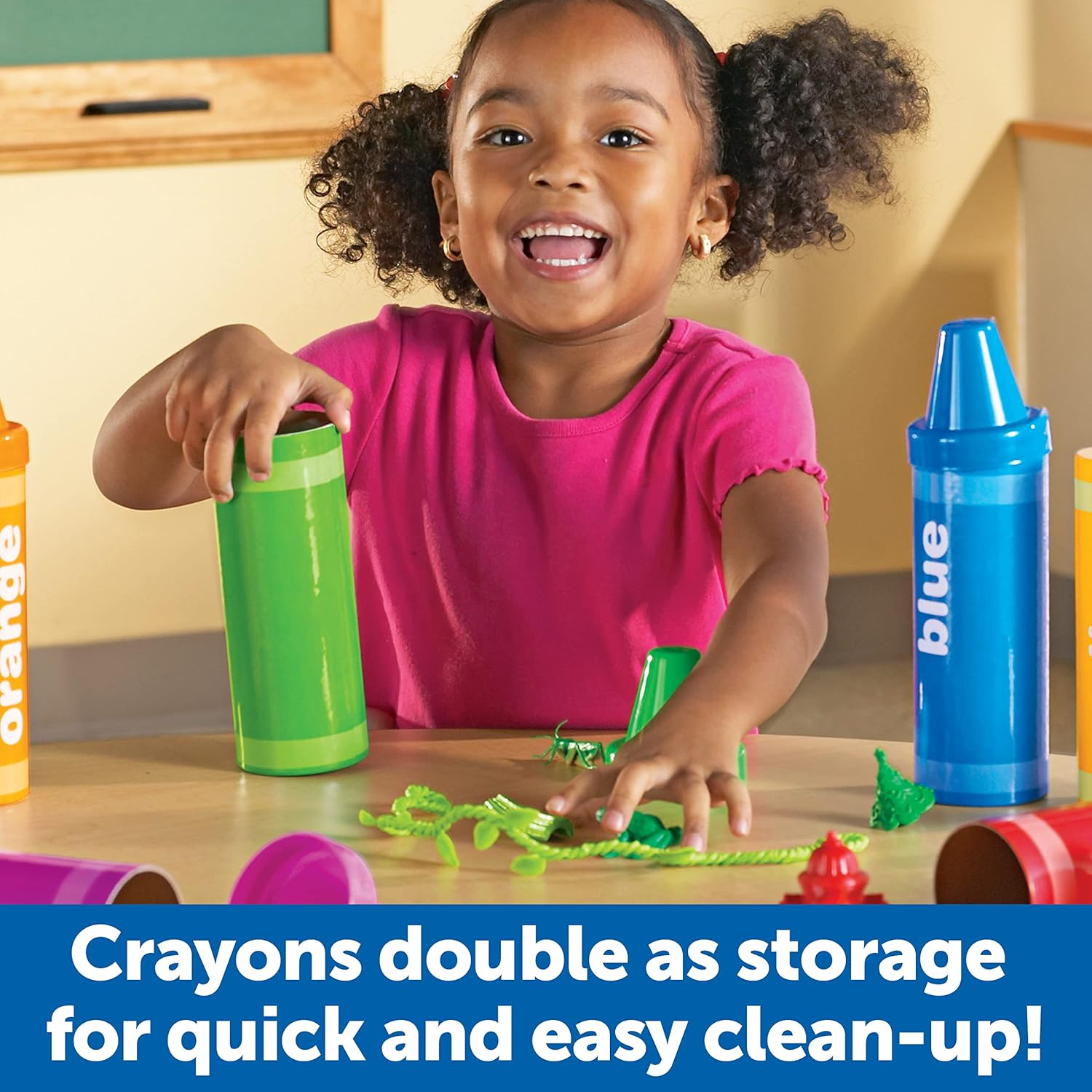 Learning Resources Rainbow Sorting Crayons, Early Recognition 56 Pieces, Ages 3+ image number 3