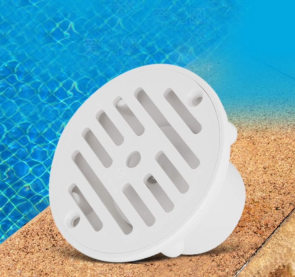 Pool Drain Cover Swimming Pool Floor Drain White Cover Replacement Fit for in Ground Swimming Pools Accessory image number 5