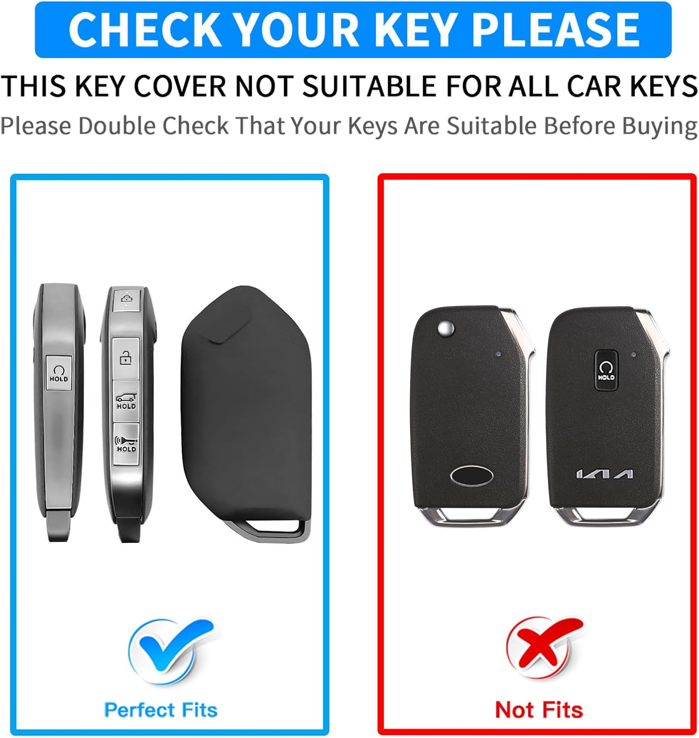 QBUC for Kia Key Fob Cover, Leather Texture Fits 2023-2025 Telluride Sorento Carnival K4 K5 Gt-Line Key Fob Case, Upper Leather + Soft TPU 360&deg;Car Key Protector with for Kia Accessories (Brown)