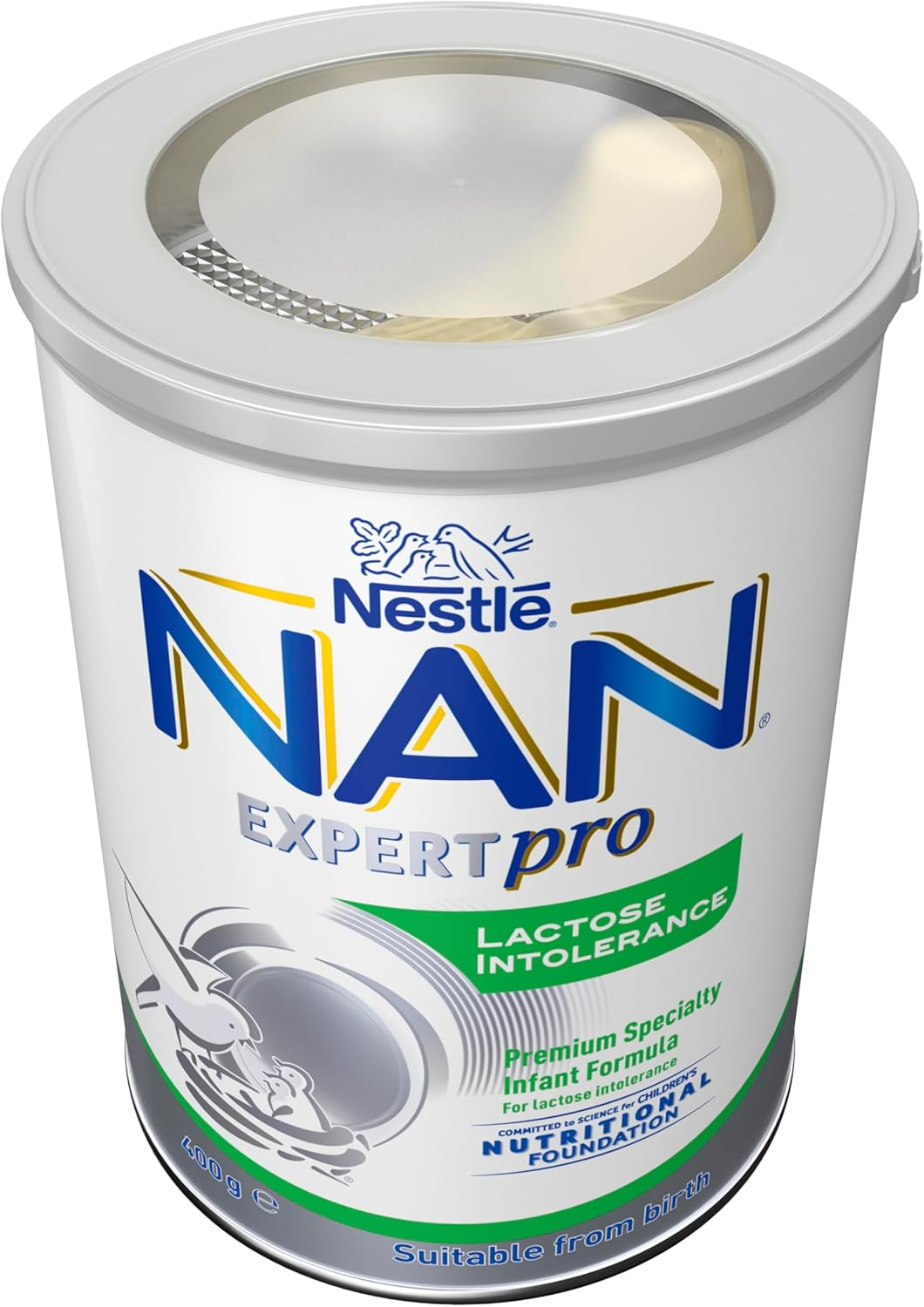 Nestl&eacute; NAN Expertpro Lactose Intolerance Baby Formula from 0-12 Months - 400G (Pack of 2)