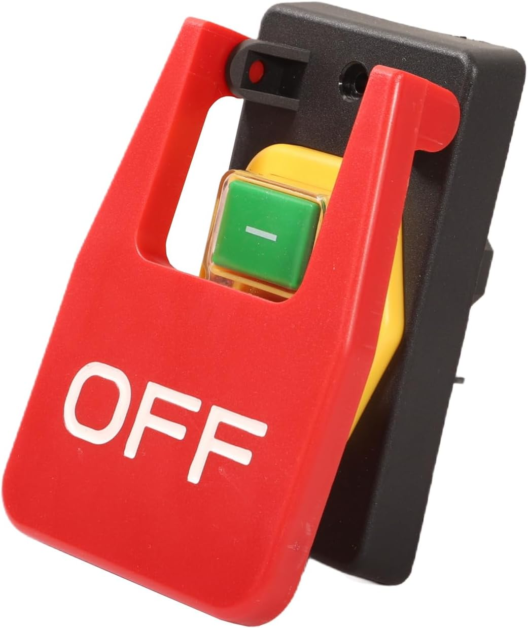 Red Cover Emergency Stop Push Button Electromagnetic Start Replace Parts Easily Install AC250V 16A Weatherproof, 5 Pin image number 3