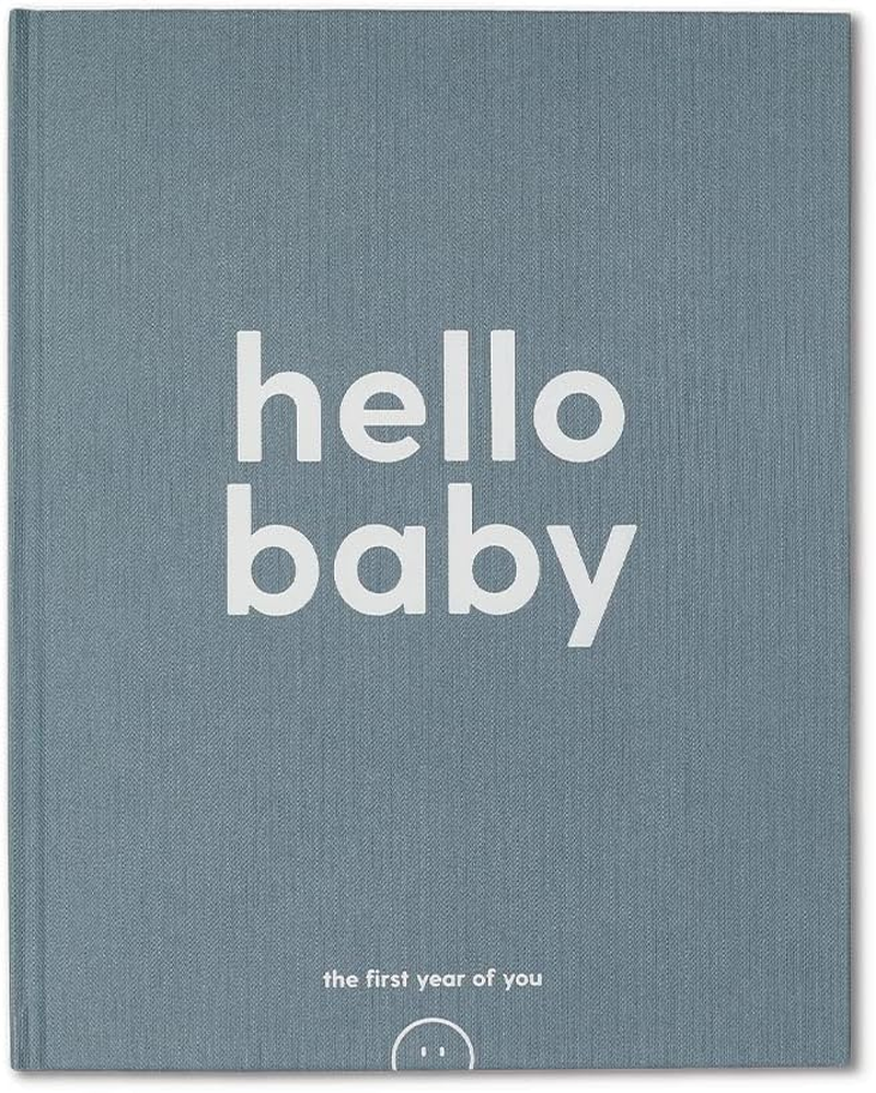MORI Baby Premium Hello Baby Memory Book in Blush - Milestone Record Activity Journal for Newborns - Unisex Keepsake Diary with Personal Love Letter - One Size