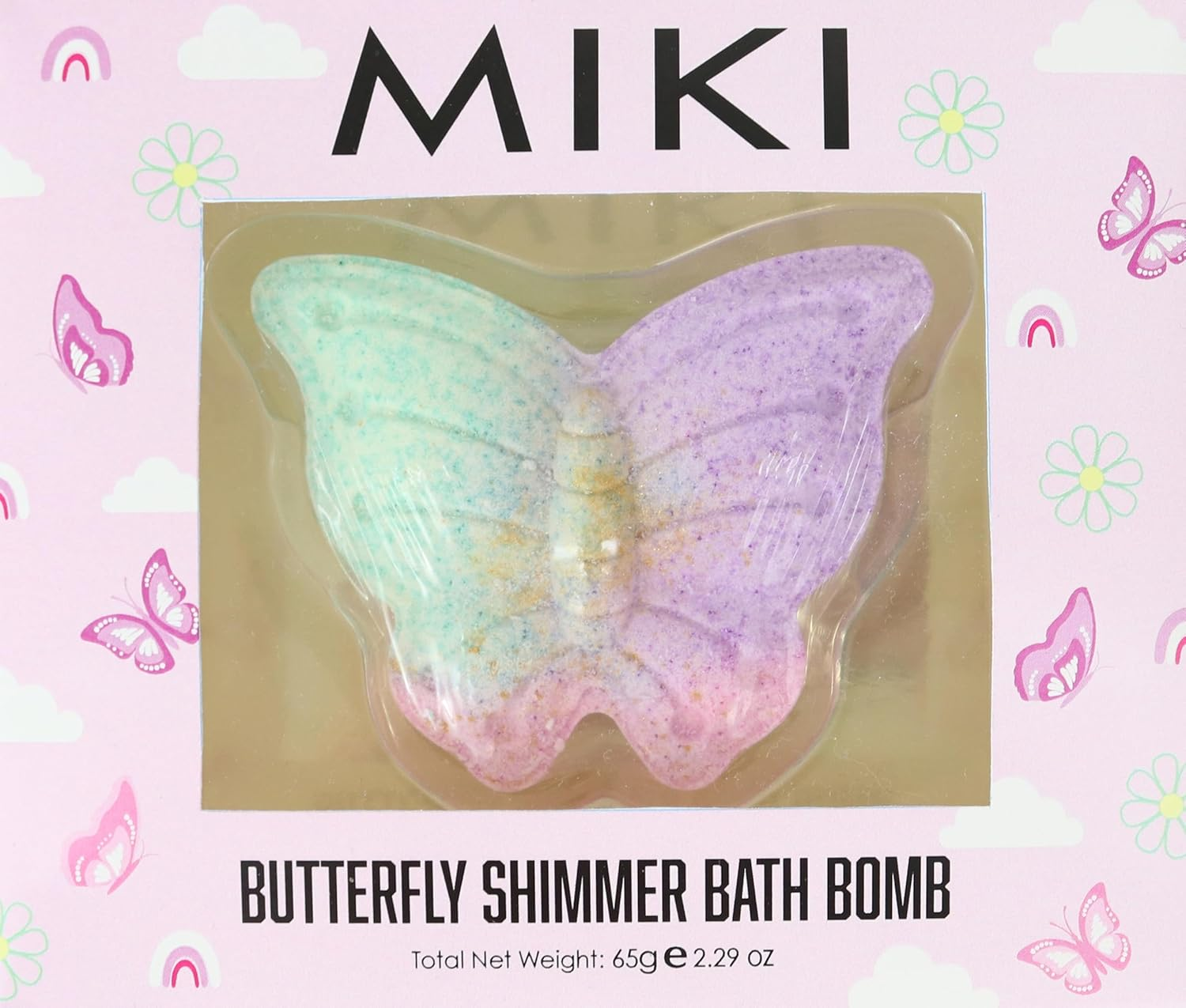 MIKI Butterfly Shimmer Bath Bomb 65 G