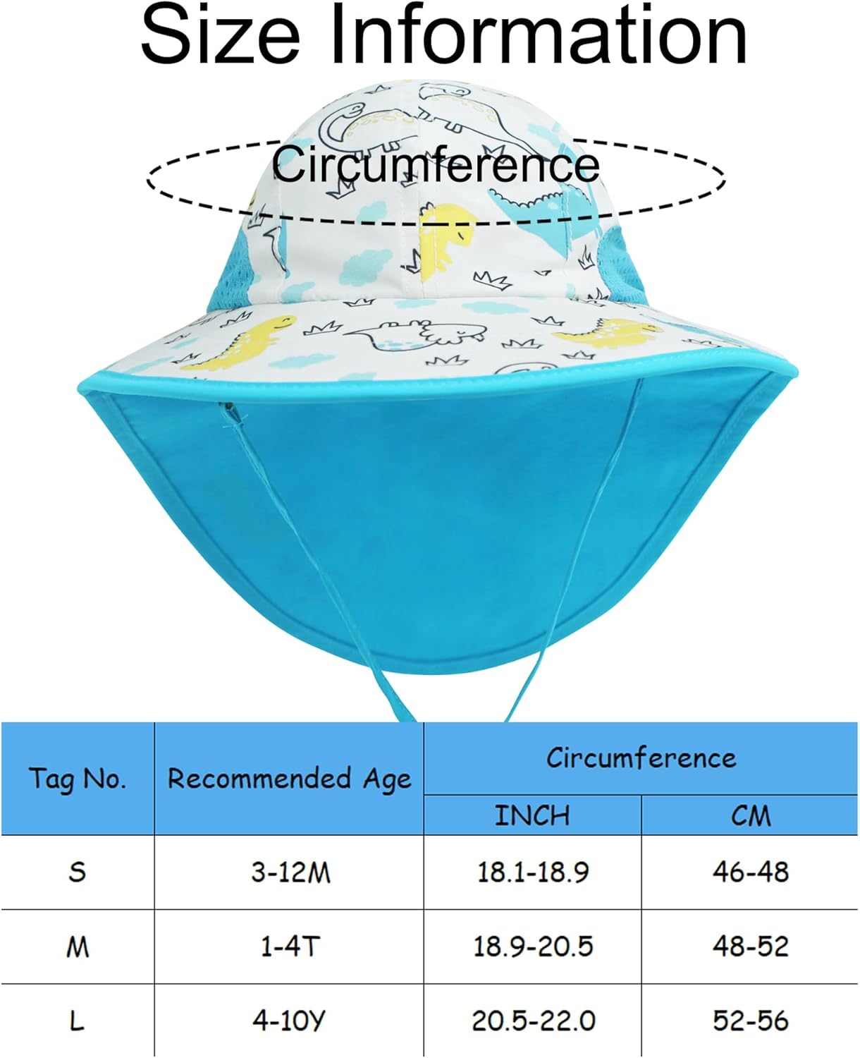 AIEOE Baby Sun Hat Kids Sun Hats with UV Protection Toddler Sun Hat Beach Bucket Hat for Girls Boys Toddlers Breathable Summer Hat image number 2