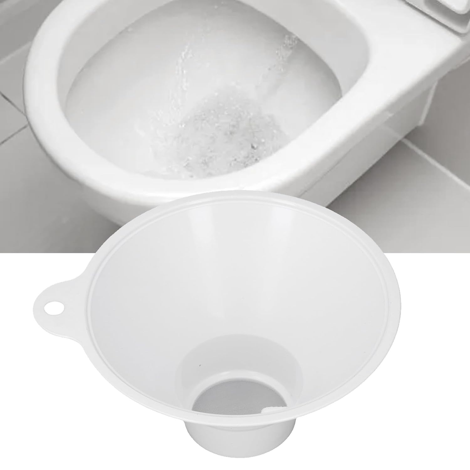 Sorandy 10Pcs Calculi Strainer, Pee Funnel for Analysis Testing, Plastic Kidney Stone Collector Funnel with Mesh Screen Filters for Straining Urine and Pee, 4.8Inch Top Width image number 2