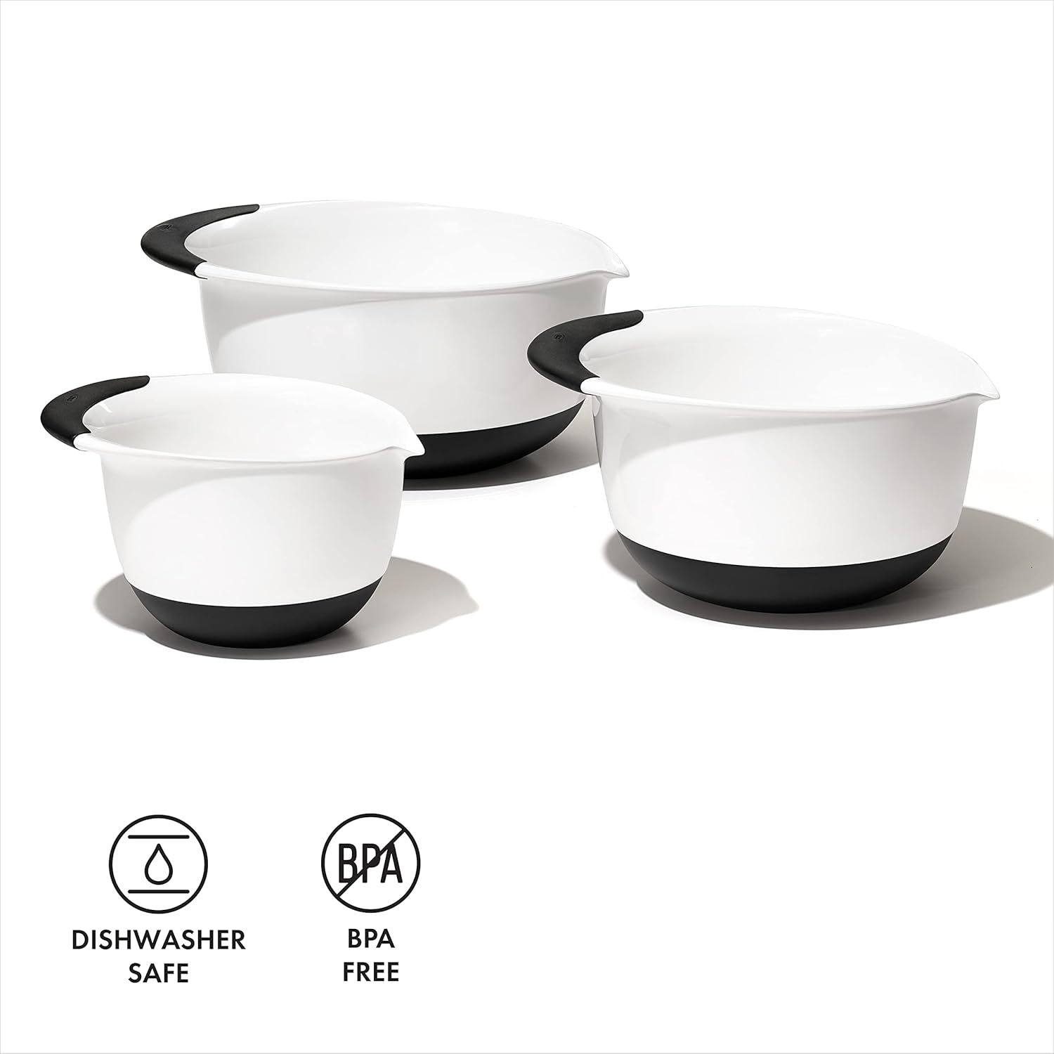 OXO Good Grips Mixing Bowl, White, 4.7 Litre image number 4