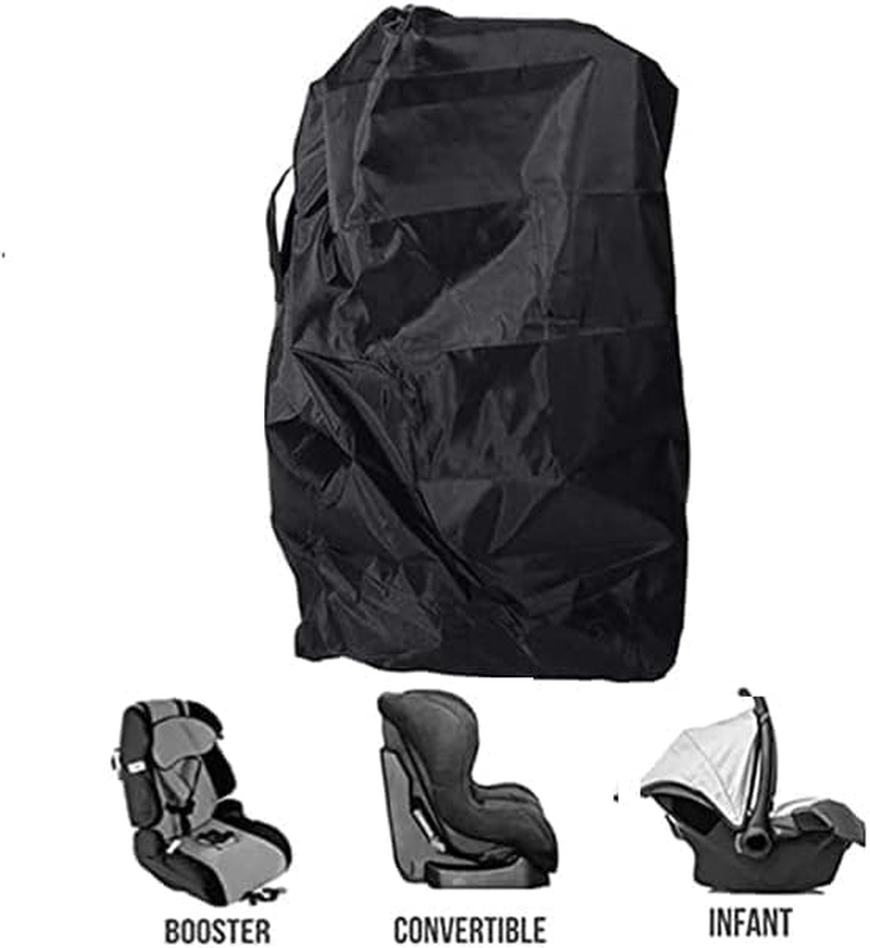 Gate Check Baby Stroller Bag Backpack,Baby Car Seat Travel Bag,Baby Car Seat Dust Cover，Car Seat Travel Bag with Backpack Straps,Baby Stroller Bag Backpack for Airplane Travel,Foldable image number 5