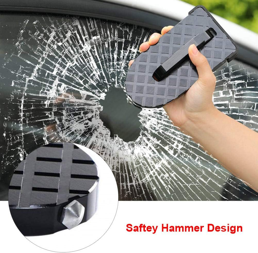 Car Pedal Door Step Folding Ladder Foot Pegs Vehicle Hook Pedal Easy Access to Car Roof Car Accessories for SUV, Jeep, Business Car, Family Car, U-Shaped, Black image number 2