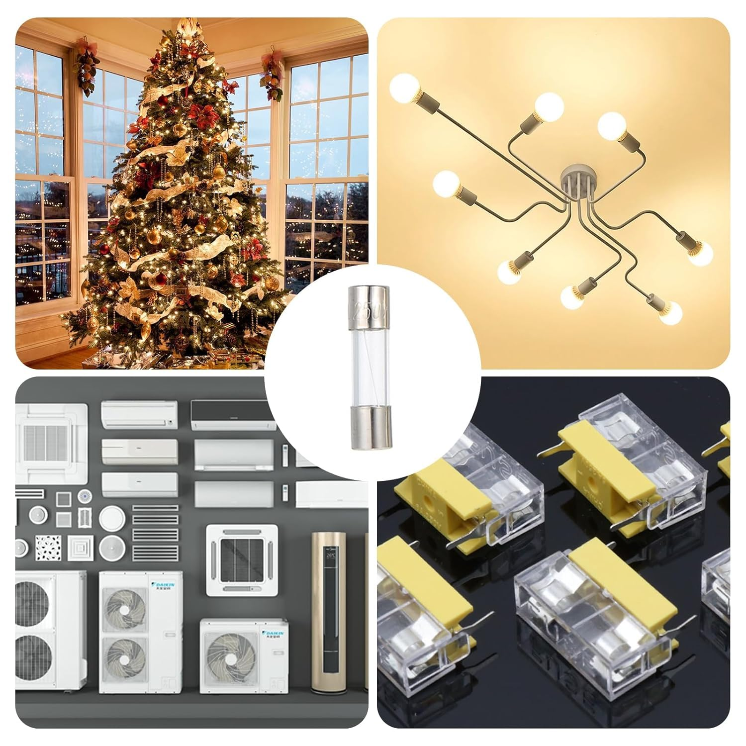 Lyfengdeam Glass Quick Fast Blow Fuse Kit, 100 Pcs Fast Blow Glass Fuses Assortment Kit250V 0.2A 0.5A 1A 2A 3A 5A 6A 8A 10A 15A Tube Fuses Mini Fuse, 5X20Mm Fuse, Packag in a Clear Plastic Box image number 6