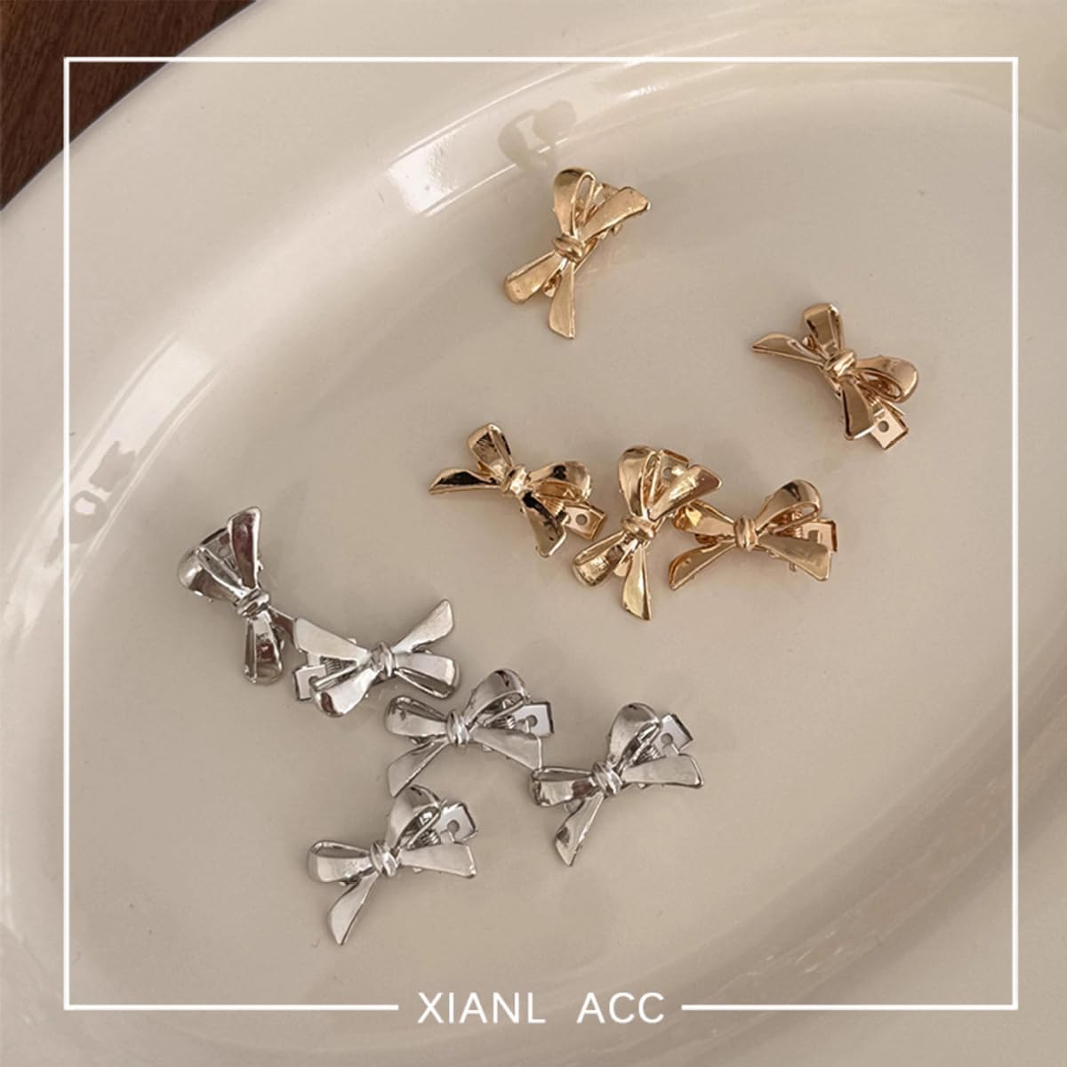 12Ps Women'S Small Mini Butterfly Knot Shape Duckbill Hair Clips for Styling Hair Thick & Thin Clips image number 2