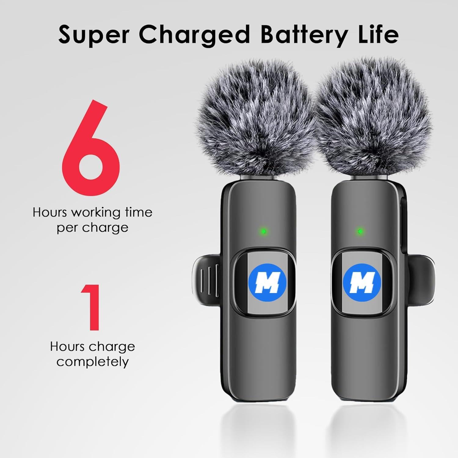 Mini Mic Pro Wireless Microphone for Iphone, Ipad, Android, Lavalier Microphone for Video Recording - 2 Pack Iphone Mic Crystal Clear Recording with USB-C for Podcast, ASMR(H58) image number 3