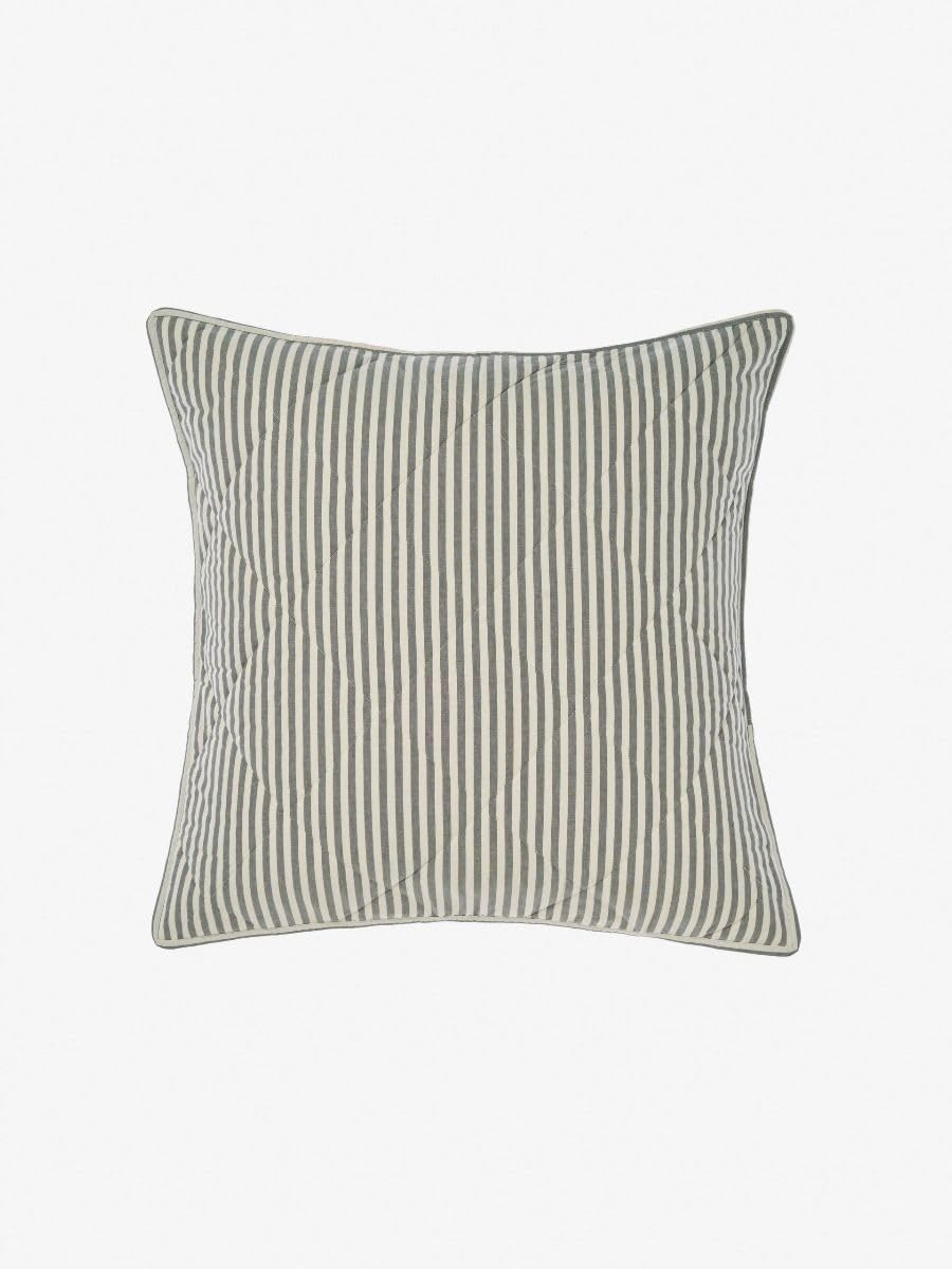 Linen House Classic Stripe European Pillowcase, Rose, 65 X 65 Cm Size