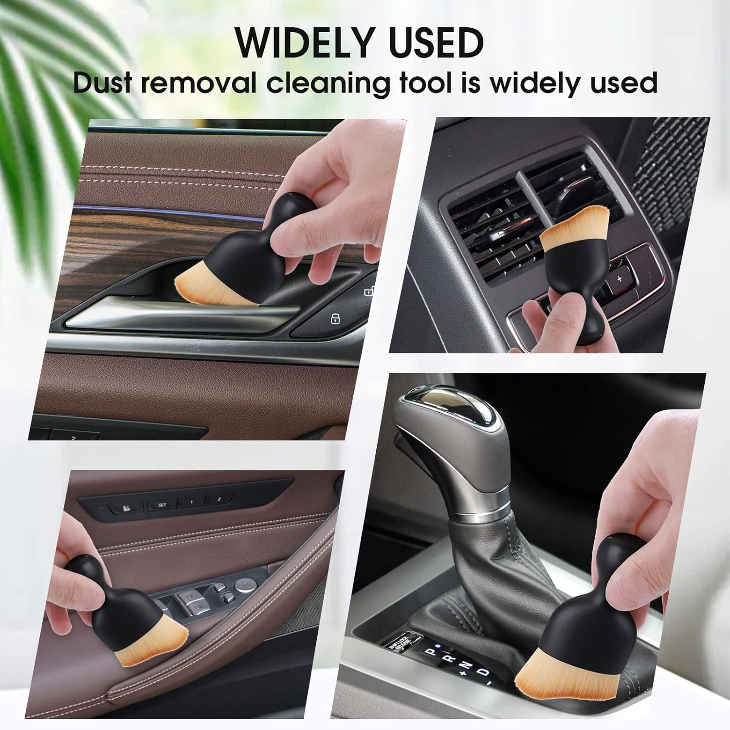 2PCS Car Interior Cleaning Brush Soft Cleaning Brushes Dust Removal Detailing Brush Clean Tools for Automotive Air Conditioner Vents