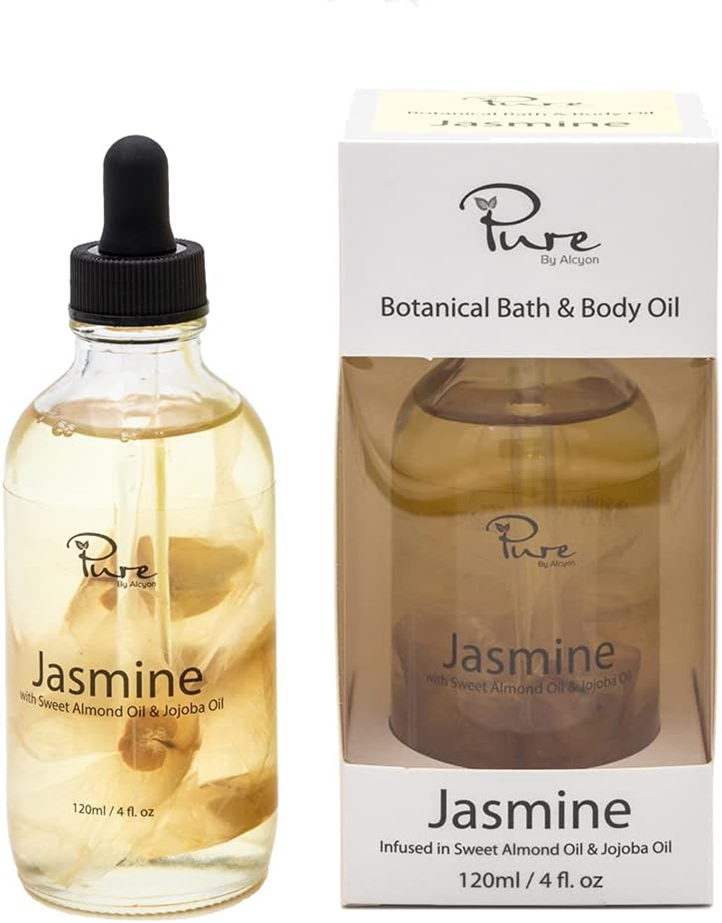 Alcyon Bath & Body Oil - Infused with Natural Botanicals - Turn Your Average Bath Spa-Like Luxurious Experience - Ultimate Relaxation, Skin Nourishment & Moisturizing - Rose Scented (120Ml)