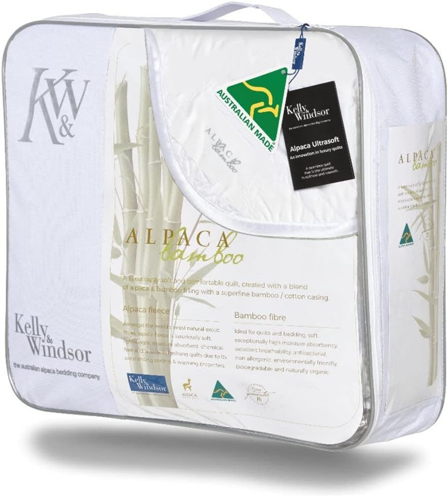 Kelly & Windsor Alpaca Bamboo His and Hers Quilt, Super King image number 2