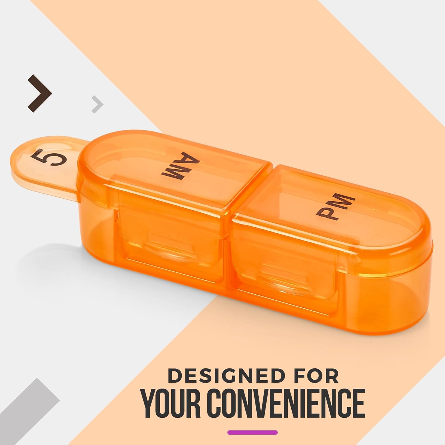 Monthly Pill Organizer 2 Times a Day, 30 Day Pill Box AM PM, Morning and Night One Month Pill Box Organizer with Daily Removable 31 Day Pill Organizers and Organizing Tray image number 4