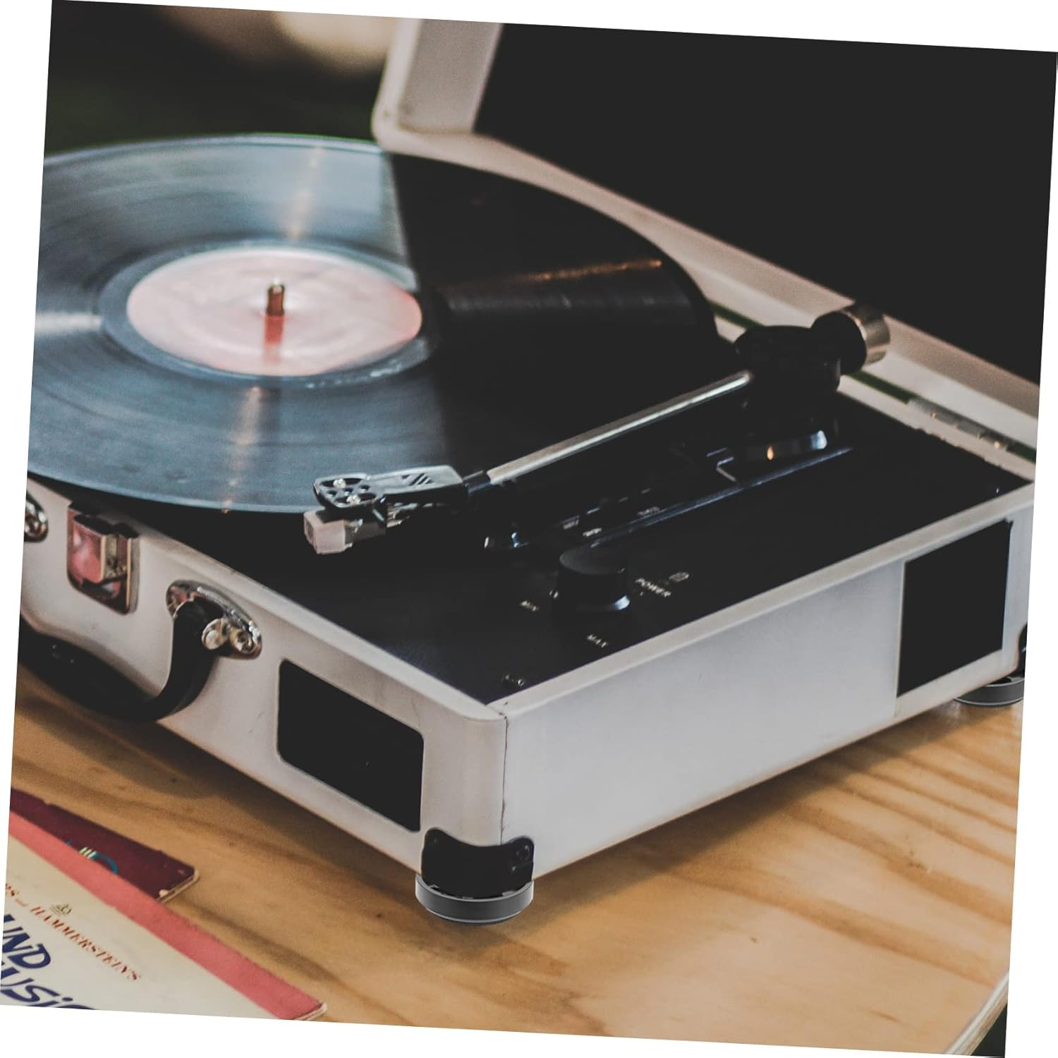 FUNNETOYU 10Pcs Speaker Isolation Pads and Feet Set for Hifi Audio Equipment, 30X8Mm Foam Anti-Vibration Turntable and Subwoofer Stand Accessories for Soundproofing and Audio Clarity in Home Theater image number 4