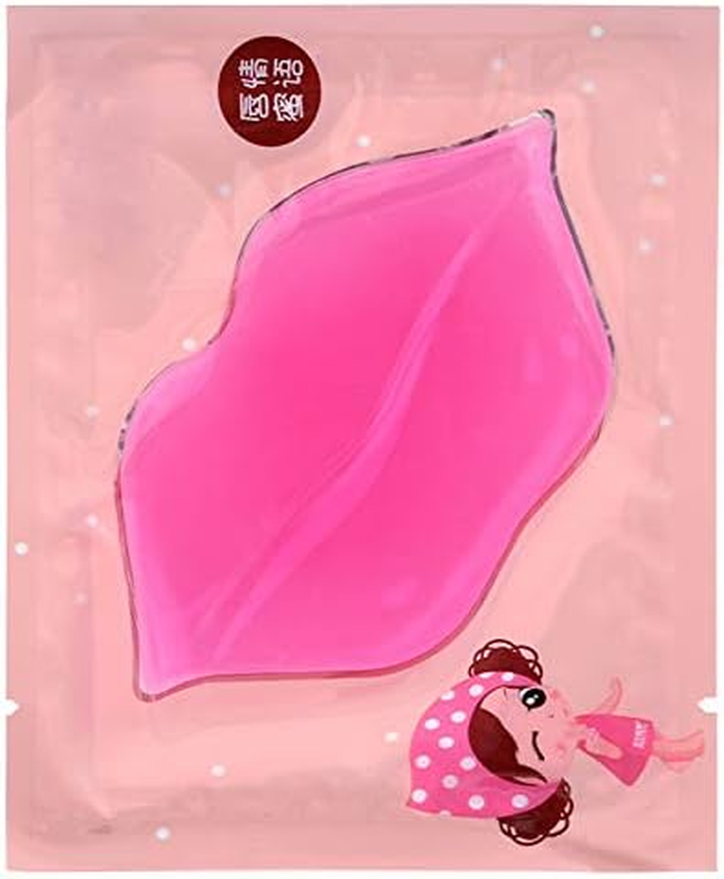Ccbeauty 30 Pieces Pink Collagen Crystal Lip Mask Lip Plumper Mask Gel Care Mask Moisturer Essence Make Your Lip Attractive and Sexy image number 1
