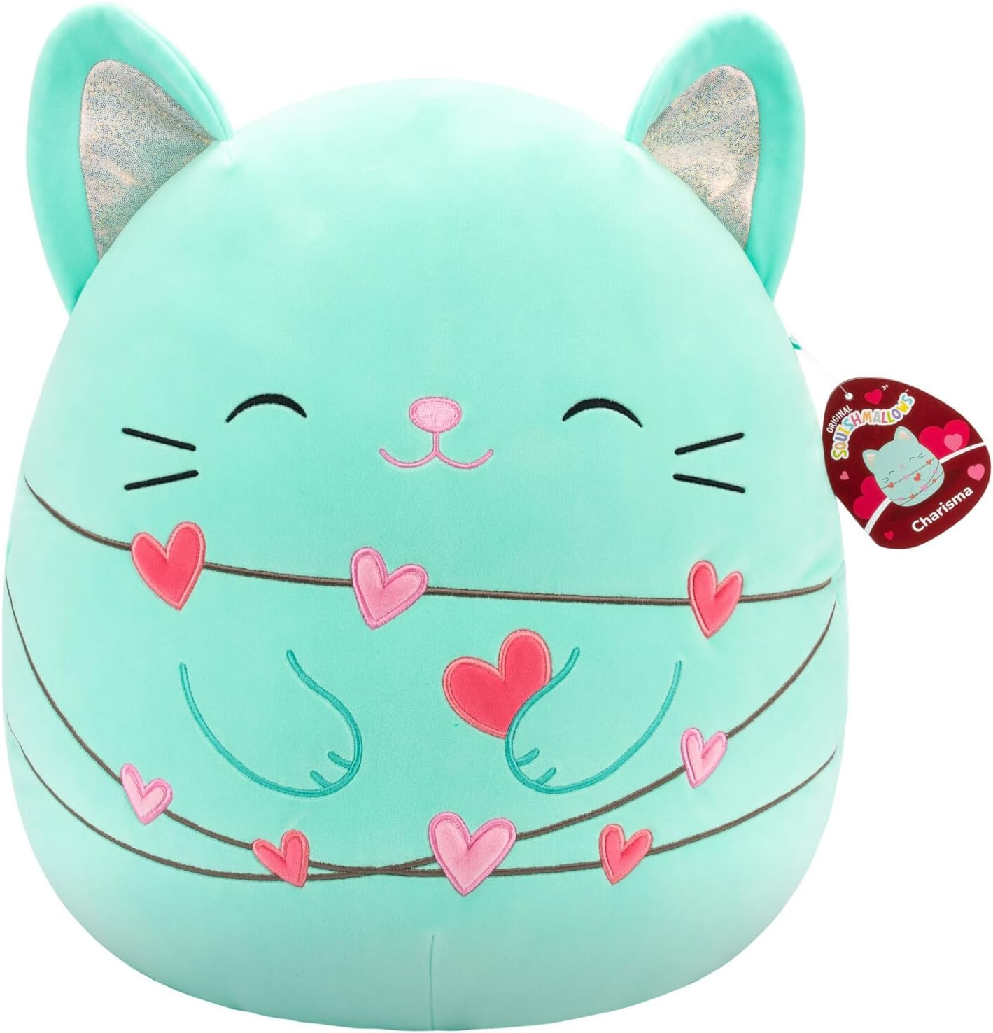 Squishmallows Official Charisma the Cat Kellytoy 16" - Official Jazware Product