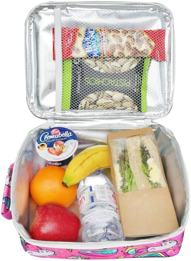 Sachi 'Style 225' Insulated Junior Lunch Tote - Unicorns image number 1