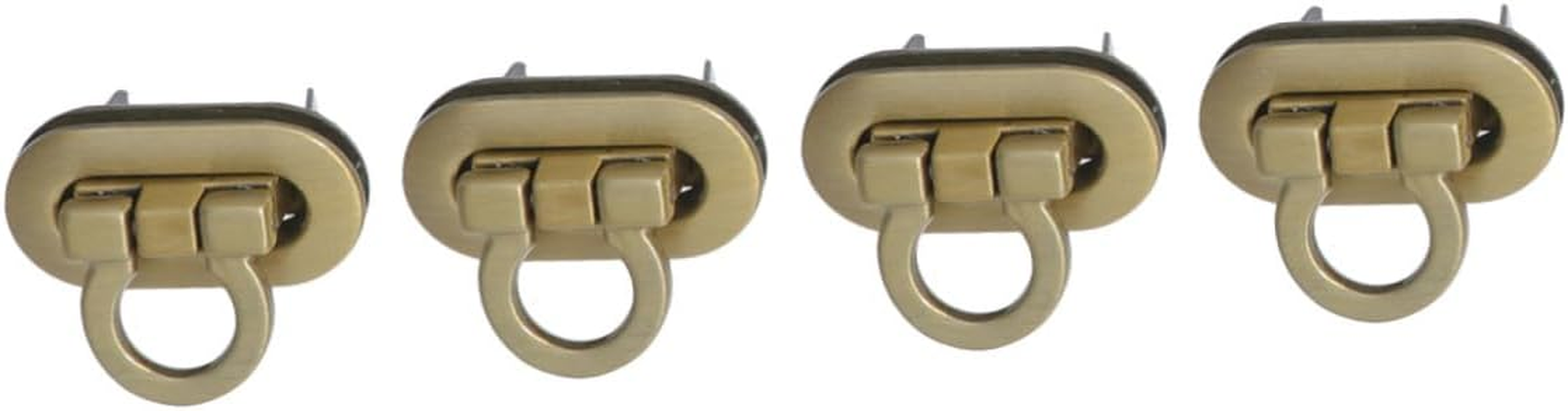 LALAFINA 8Pcs Replacement Metal Lock for Handbags Tuck Lock Clasp Luggage Keys Bag Fashion Design image number 4