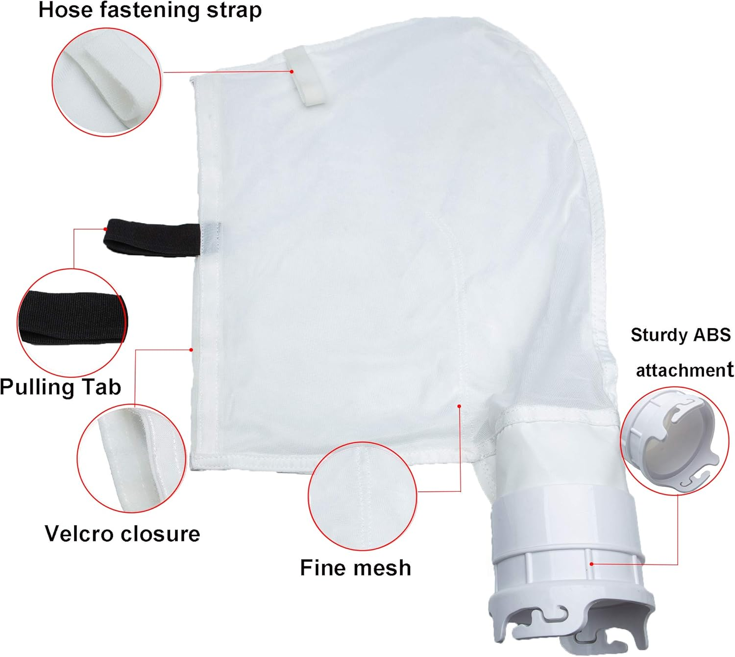 ATIE Pool Cleaner Mesh/Debris Bag 360002 Replacement Replace Pentair Kreepy Krauly Legend Pool Cleaner 360002 Fine Mesh Bag (2 Pack)