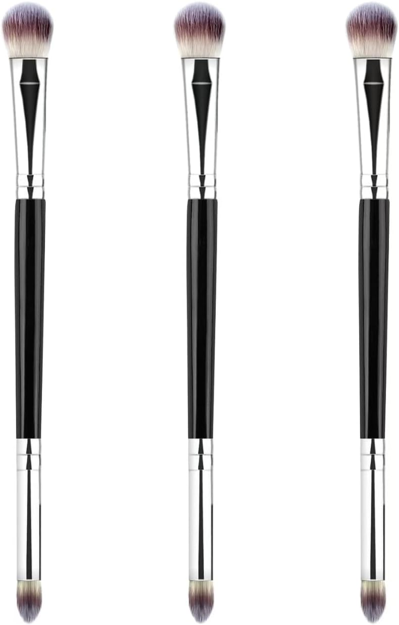 Eyeshadow Brush Eye Makeup Brush Professional Blending Eyeshadow Makeup Brushes for Concealer Eyebrows Eyeliner Soft Hairs Makeup Tool (Black-Eb02)