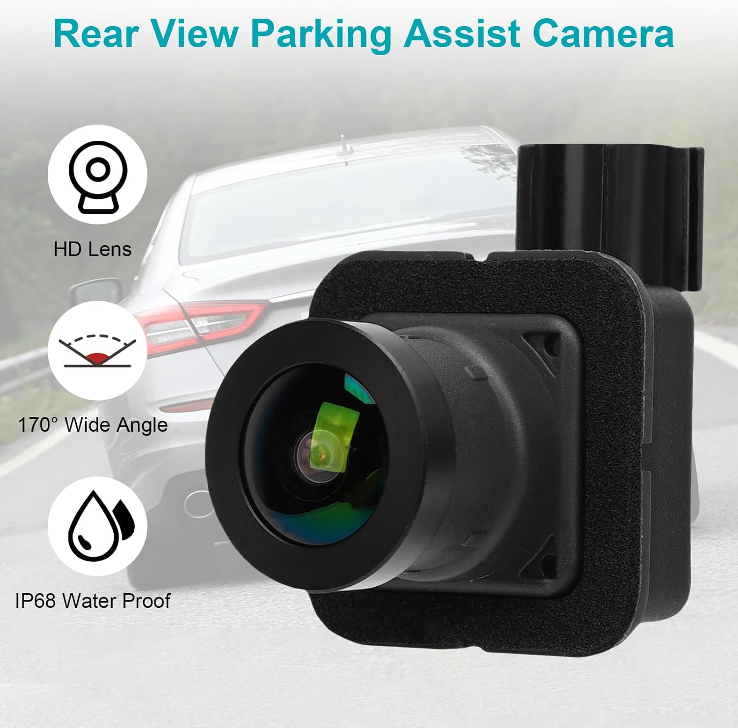 Generic Rear View Backup Back up Camera Fit for Quattroporte M156 S 2014-2022 Car Reversing Assist Replace, IP68 Rain Proof, Rear Monitor Parking Assistance Camera image number 1