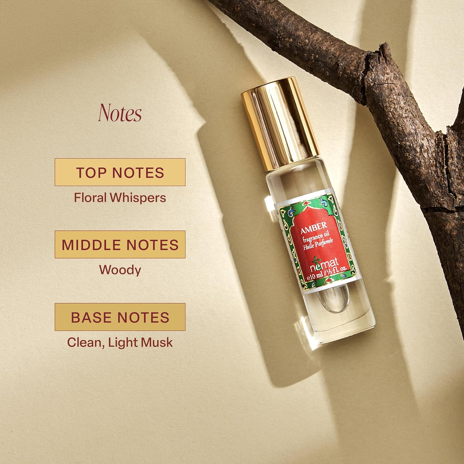 Amber Perfume Oil Roll-On &ndash; Long Lasting Alcohol Free Amber Oil Perfume for Women and Men, Essential Oil Based Fragrance, Clean Vegan Body Oil Roll On, 10 Ml / 0.33 Fl Oz image number 3