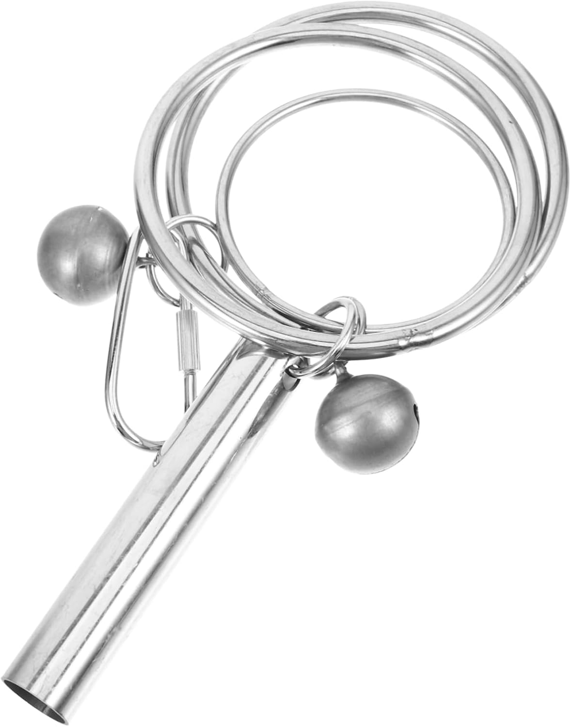 VILLFUL Parrot Toys for Large Birds Metal Bells Pendant Bird Cage Pendant Bell Hanging Decor image number 4