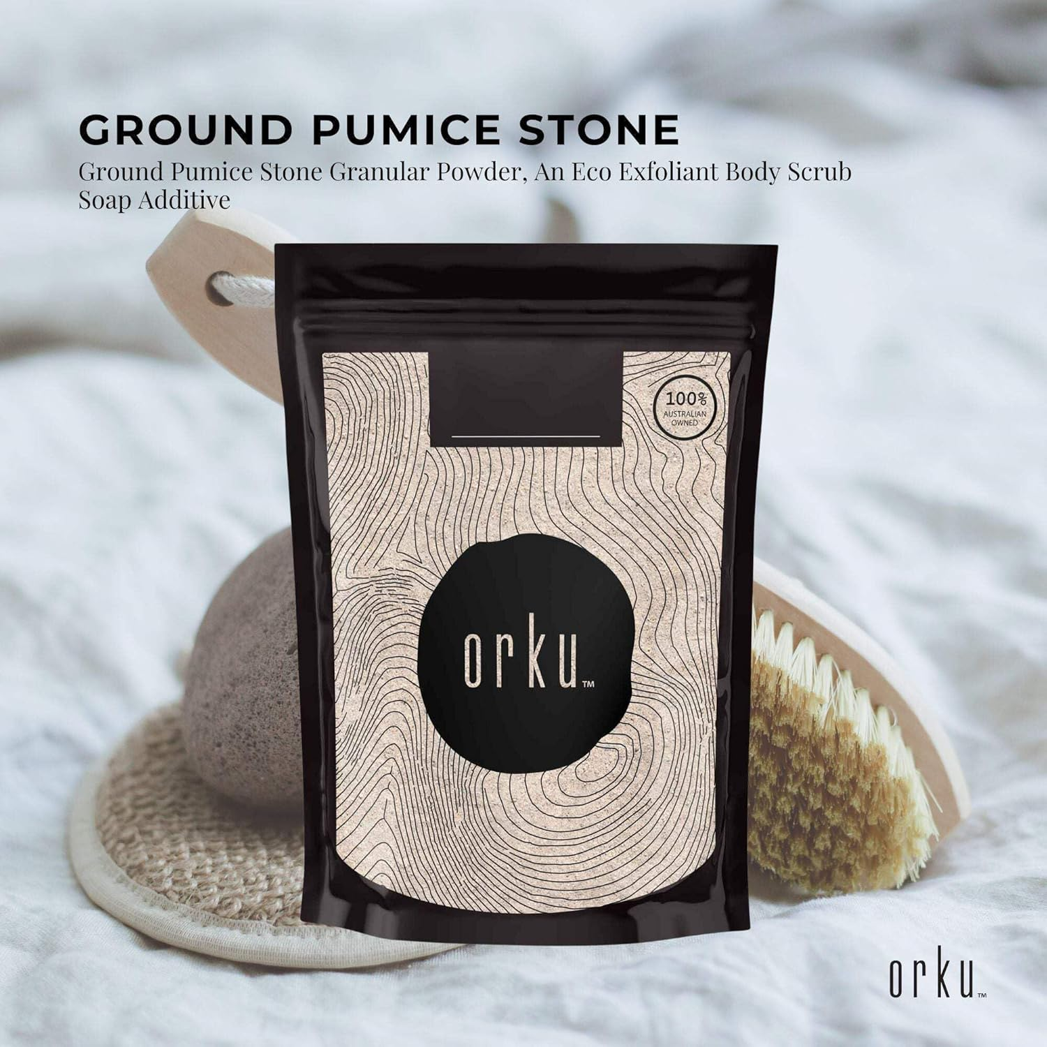 Ground Pumice Stone Granular Powder Bags Eco Exfoliant Body Scrub Soap Additive image number 6