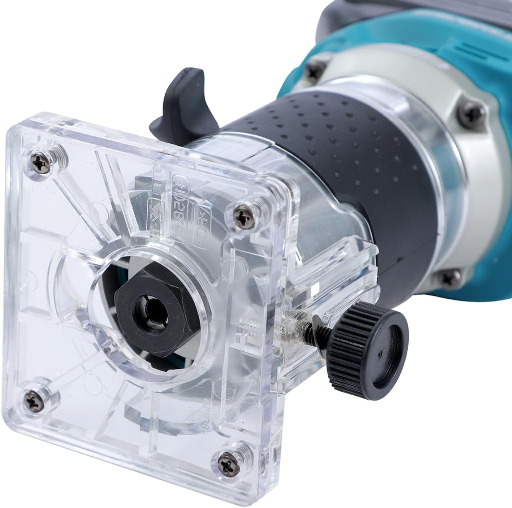 Katsu Fit-Bat 102770 18 V/21 V Brushless Cordless Router Wood Router Edge Milling Cutter with Trimmer Base, 3 Collets 1/4 Inch, 6 Mm and 8 Mm, without Battery and Charger image number 5