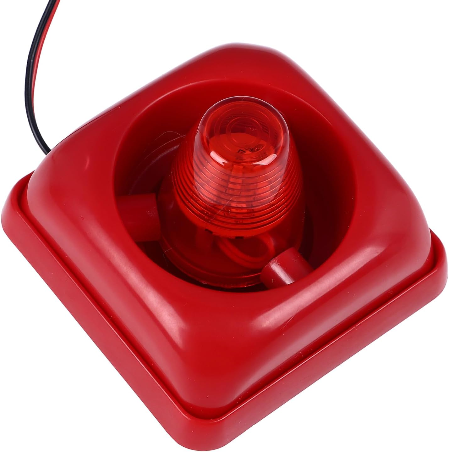 115DB Ultra Fire Sound Light Alarm, Red Flashing Lights Fire Strobe Siren with Enhanced Visibility, Sound Alarm Security System Sensor for Industrial Safety image number 3