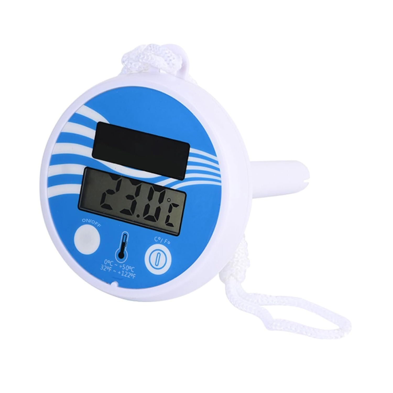 Easy Read Pool Thermometer Solar Powered Waterproof Pool Thermometer Floating Easy Read Digital Pool Thermometer image number 3