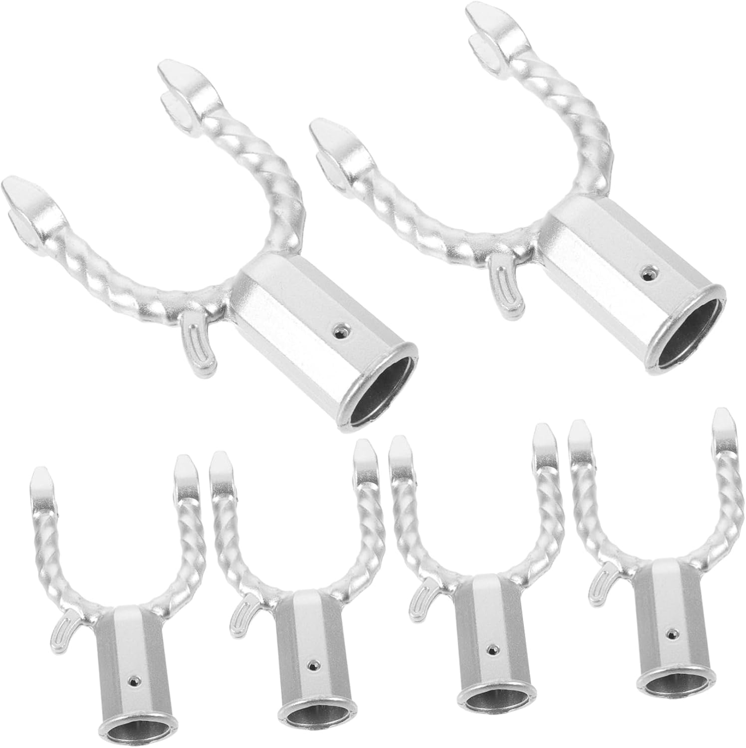 Toddmomy 6Pcs Tree Branch Support Forks for Garden and Orchard, Metal Plant Braces Silver Painted Finish, Tree Trunk Straightening Tools for Snow Pressure Resistance and Branch Stabilizing image number 4