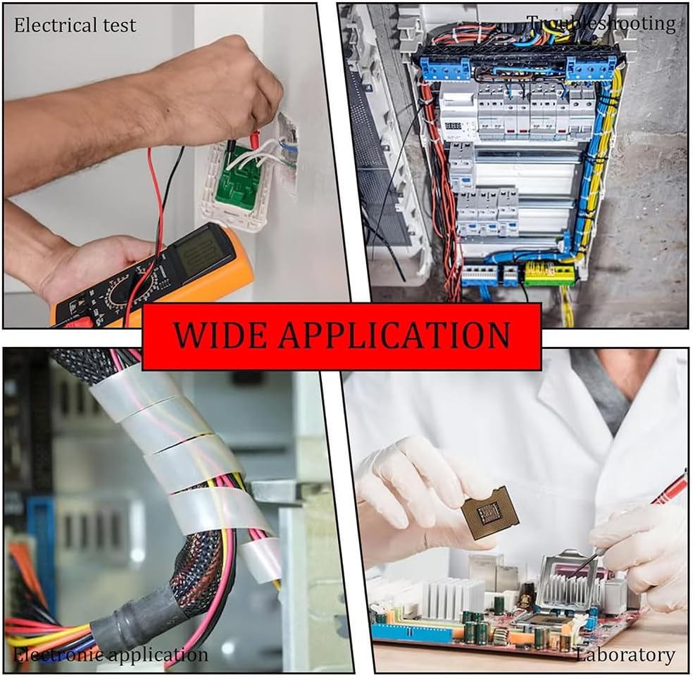 Leanockesa 10Pcs Insulated Alligator Clips with 4Mm Banana Jack, 30A Copper Test Clamps for Electrical Testing, Labs Full Insulated Crocodile Clips Wire Connectors image number 3