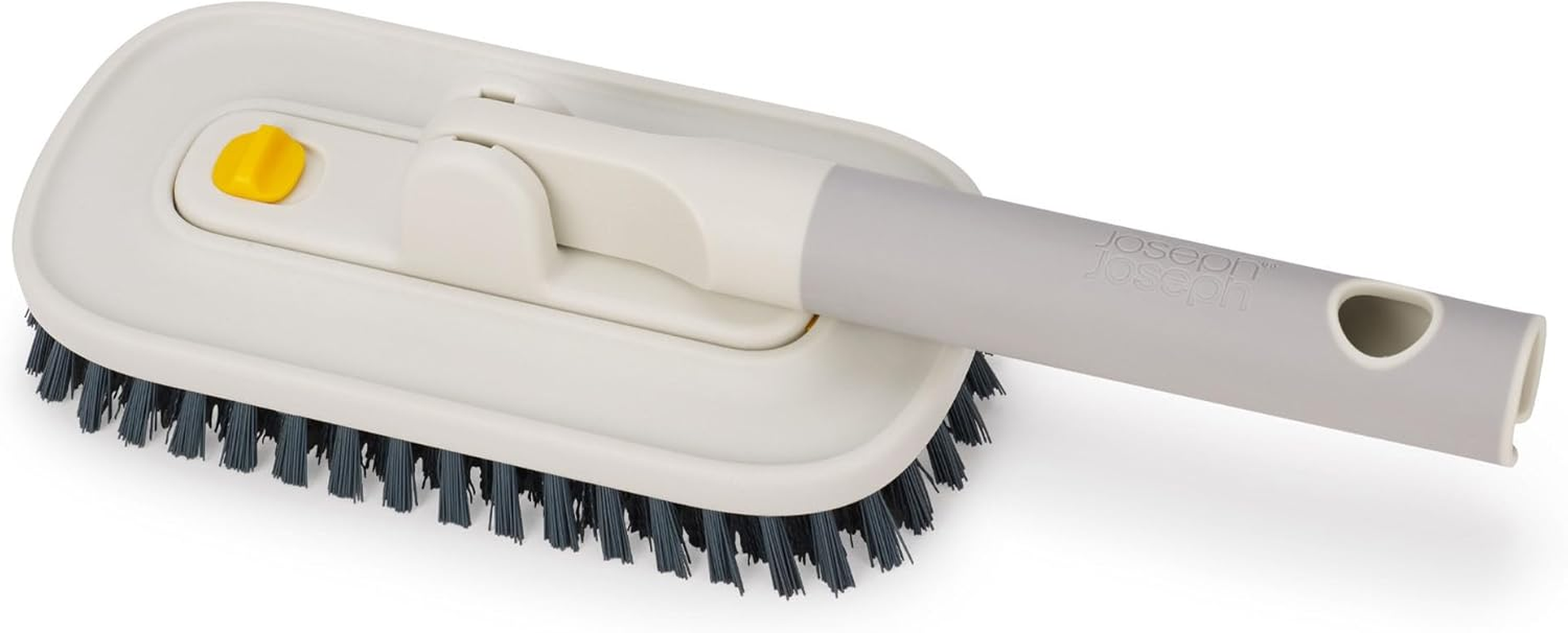 Joseph Joseph Cleantech 2-In-1 Tile Scrubber and Grout Brush with V-Shaped Bristles, Soft-Grip Handle image number 1