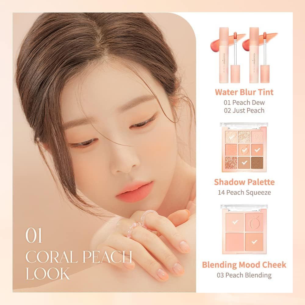 Dasique Water Blur Tint #04 Rosy Coral I Vegan, Cruelty-Free I Non-Sticky, Non-Greasy, Watery Formula Transforming into a Silky Finish - 04 Rosy Coral image number 3