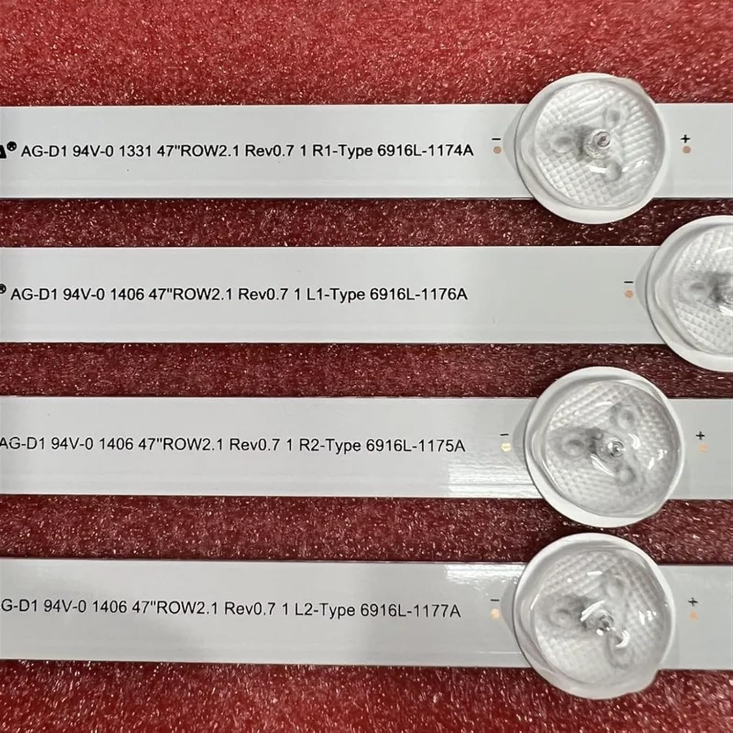 LED Backlight Strip Fit for LG 47LN5400-UA 47LA6200-UA 47LN5750-UH 47LN5200 47LN5700 47LN5400 6916L-1174A 1175A 1176A 1177A image number 3