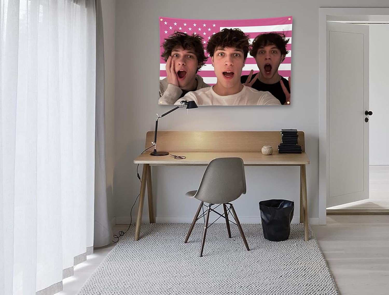 TIMIBUGER Sturniolo Triplets Tapestries 3X5Ft Sturniolo Flag with 4 Brass Grommets Fresh Love Sturniolo Merch image number 5