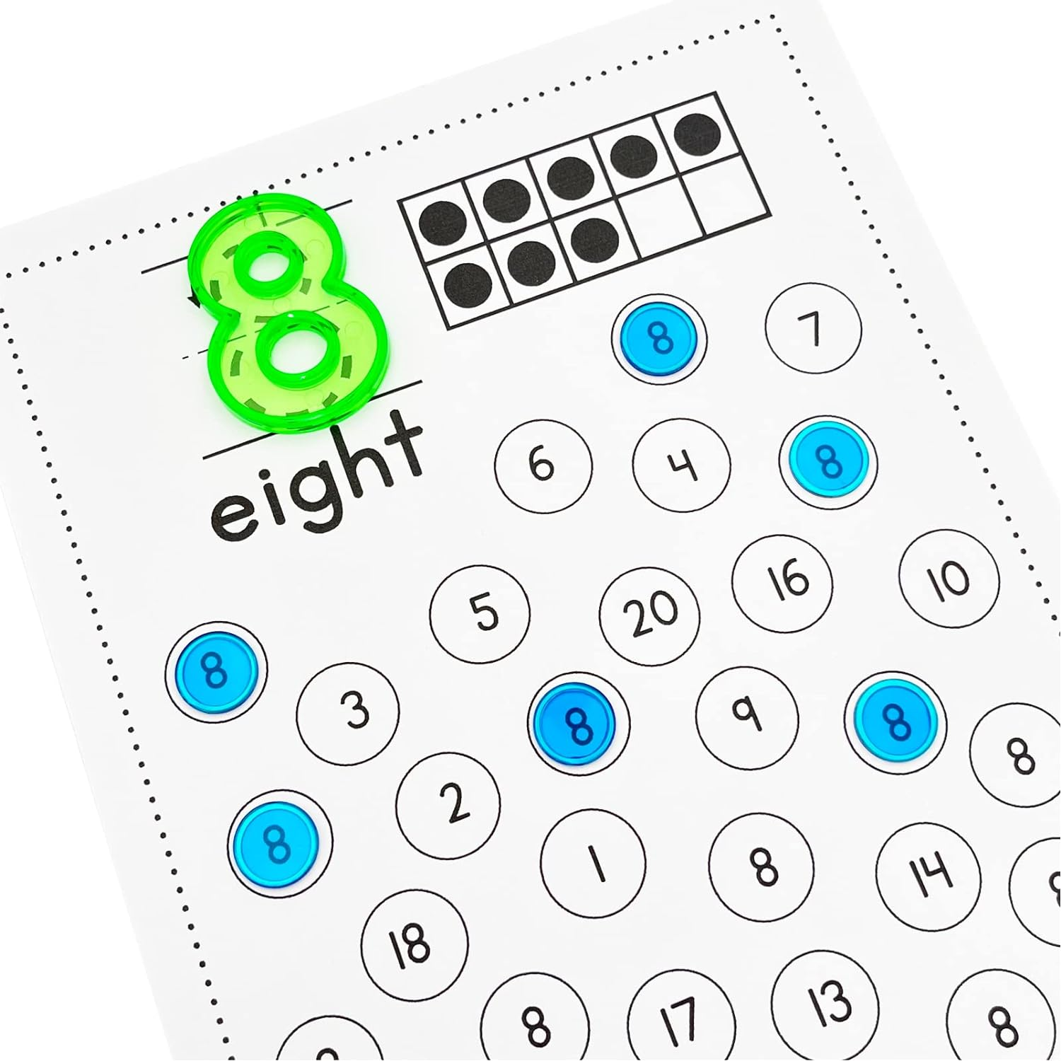 Magnetic Bingo Wand with 500 Metal Chips, 5-Pack - 5 Color Chips for Large Group Games, Family Game Night, Sensory Bins, Counting and Sorting, Science & Educational Activities image number 4