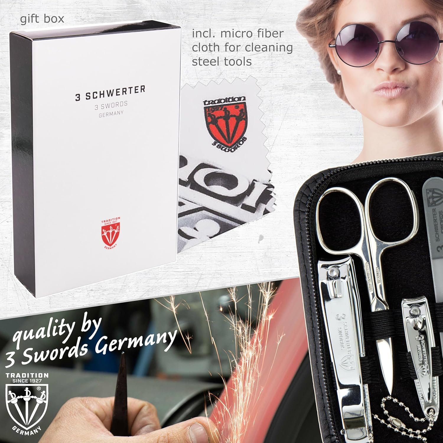 3 Swords Germany &ndash; Manicure Pedicure Set Kit (602) image number 3