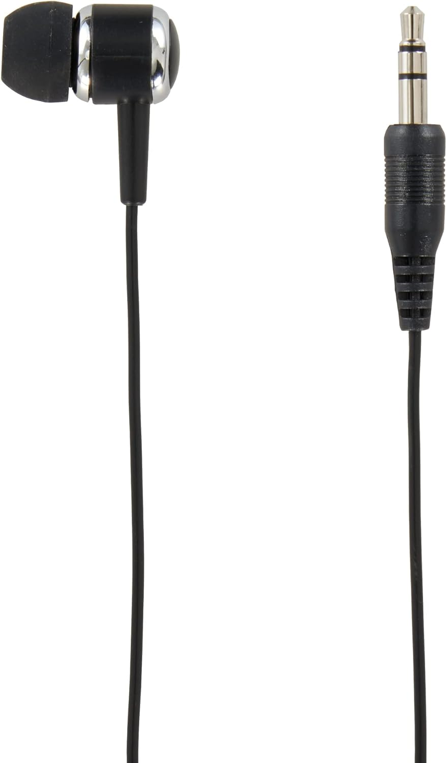 YAZAWA Earphone Single Ear Stereo Plug 3.5Mm In-Ear TV Radio 5M Black