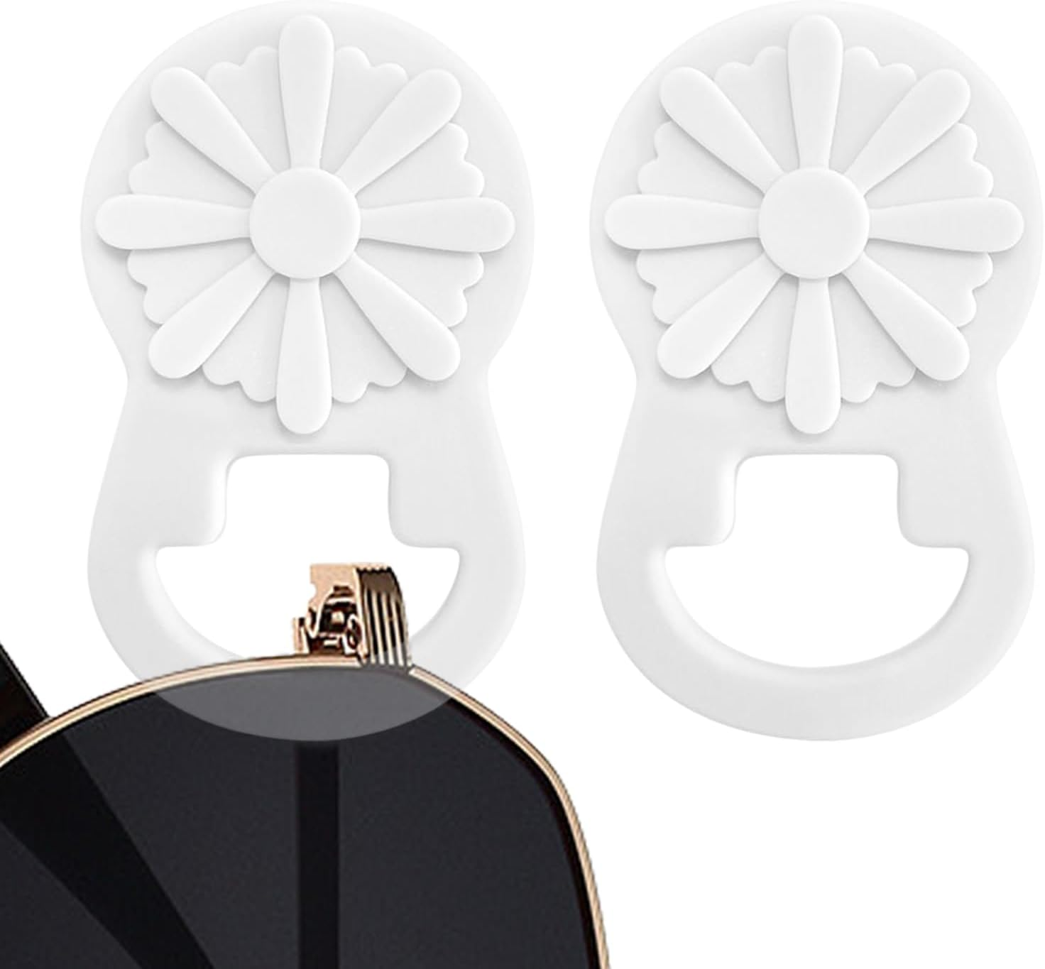 Tuxuseo Glasses Clip for Shirt - Magnetic Clothing Holder, Silicone Fashion Accessories Hanger for Men and Women Travel Outdoor Hiking Shirt Clothing