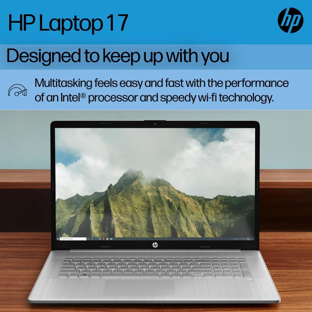 HP 17.3&Prime; Laptop, FHD Display, Intel Core I5 1355U Processor, 16 GB RAM, 512 GB SSD, Windows 11 Home, Natural Silver, 9T0L1PA image number 2