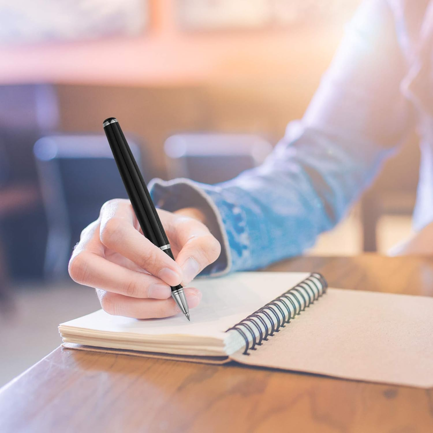 Tenare Weighted Pens for Hand Tremors Black Ink Heavy Pens Weighted Writing Tools for Hand Tremors, Low Dexterity, Weak Grip Strength, Parkinson'S Patients, Elderly Adults, 3 Colors(3 Pieces) image number 2