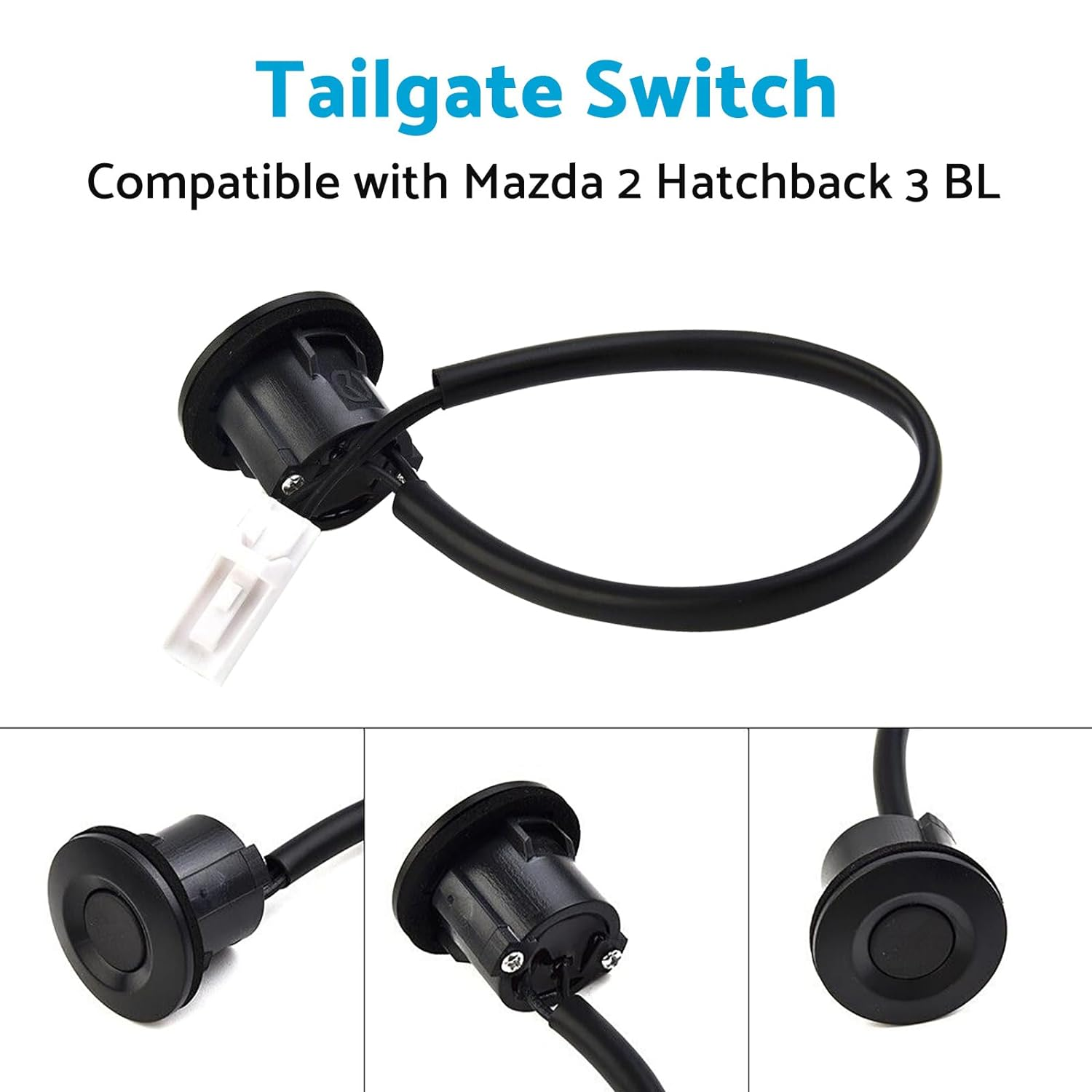 MAX COOL Car Boot Tailgate Trunk Button Switches Opener Hatch Lock Release Switch Suitable for Mazda 2 3 BL
